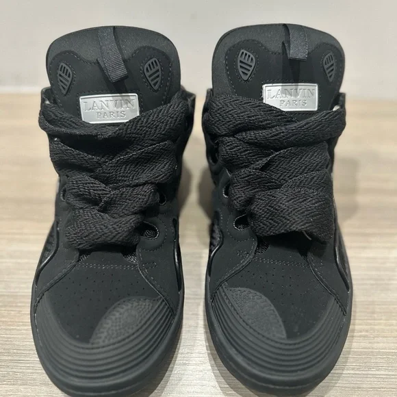 LANVIN Leather Curb Sneakers NWOT